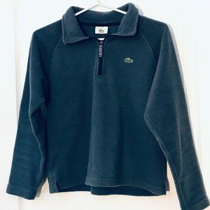 LACOSTE quarter zip fleece pull over